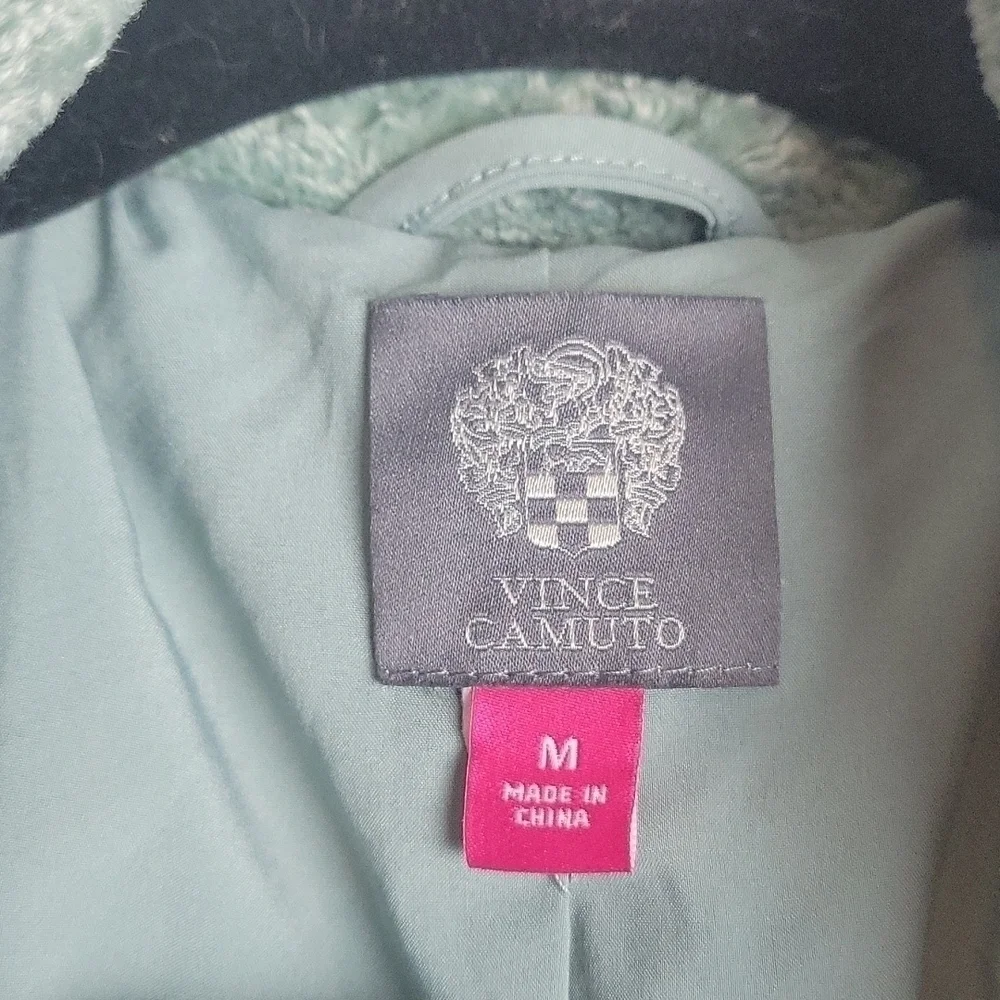 Vince Camuto-NWT-Green Faux Fur Jacket-Size Medium